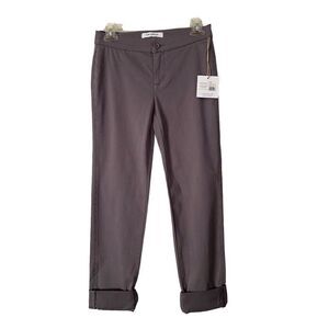 Lila Ryan Zuri Tapered Flat Front Trouser Steel Grey  Size 0 Casual